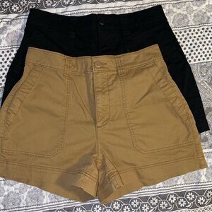 Old Navy, women’s OG Chino high waisted shorts, Med, 2 pairs